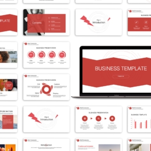 Red Business Startup Presentations Template