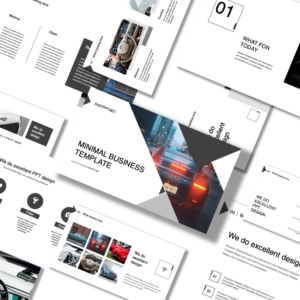White Black Business Report Template