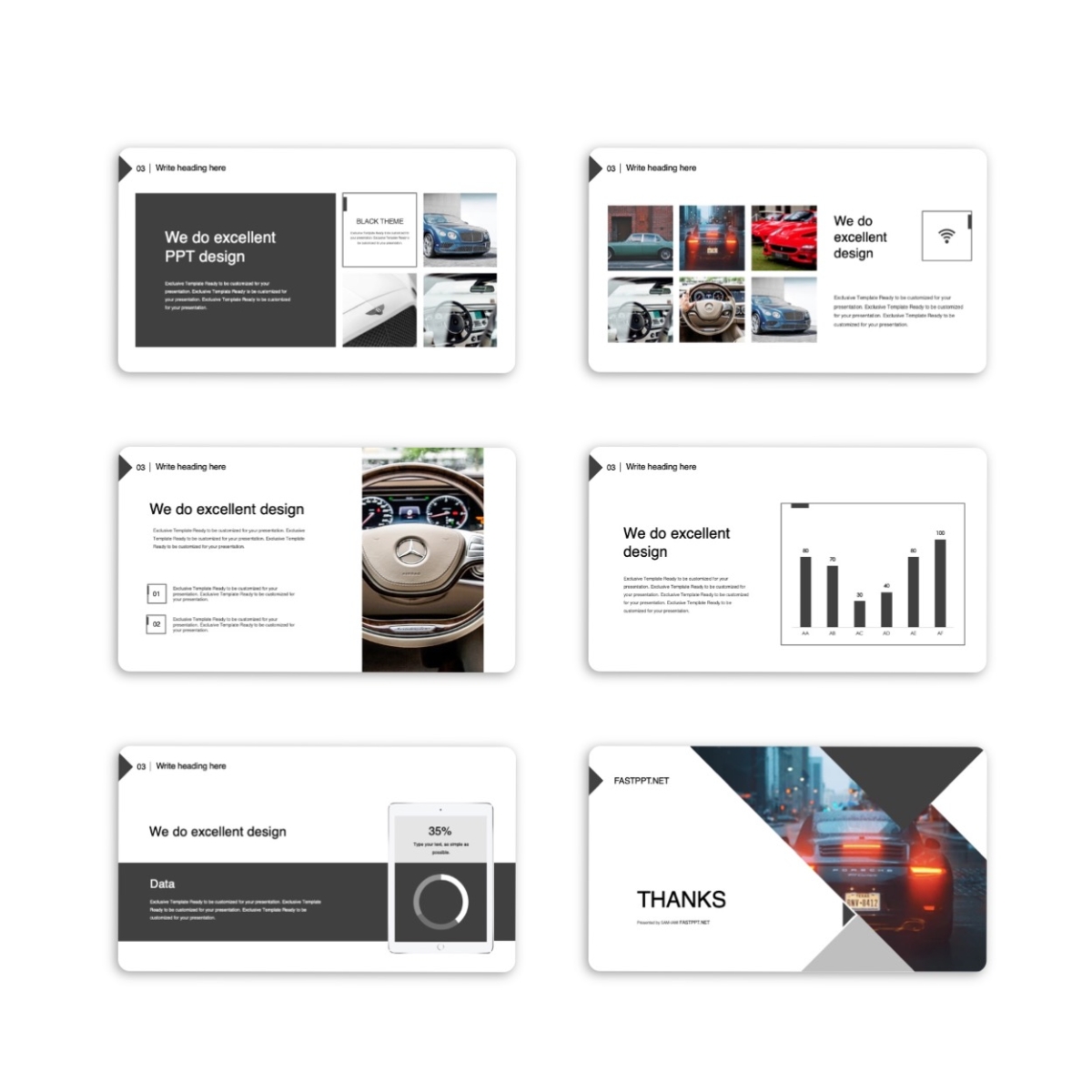 White Black Business Report Template