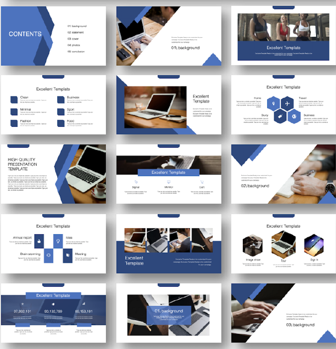 Blue Report Presentation Powerpoint – Original and High Quality ...