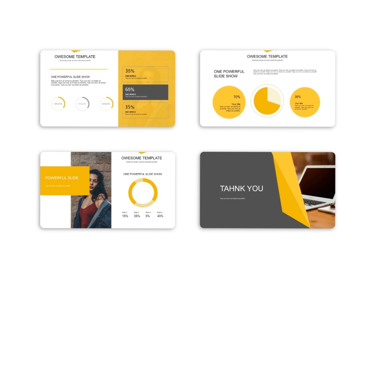 Yellow Business Analyze Presentation Powerpoint - Google Slides