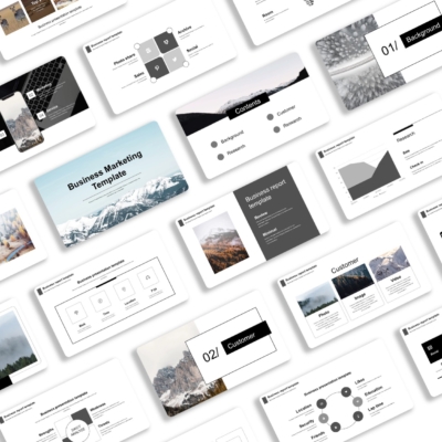 Black White Creative Business Presentation Template – Original and High Quality PowerPoint Templates