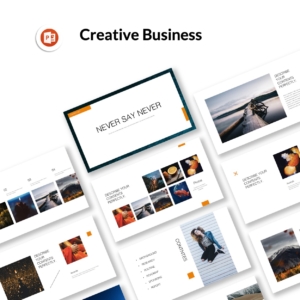 Orange Minimal Design Presentation Template