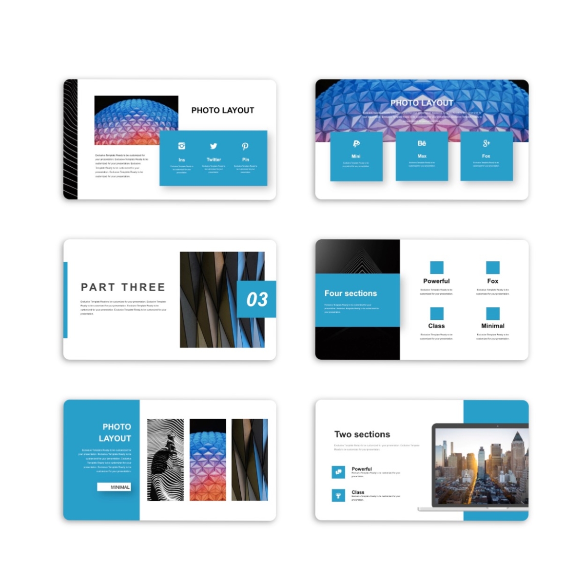 4 in 1 Business Report Presentation Template
