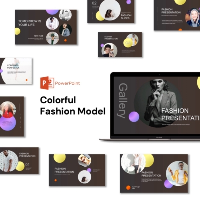 Energy Colorful Fashion Model Presentation Template – Original and High ...