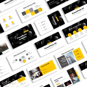 Black Yellow Business Report Presentation Template