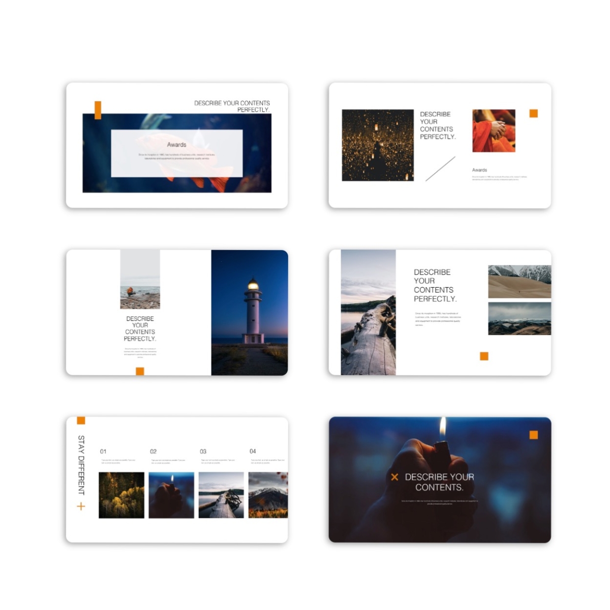 Orange Minimal Design Presentation Template
