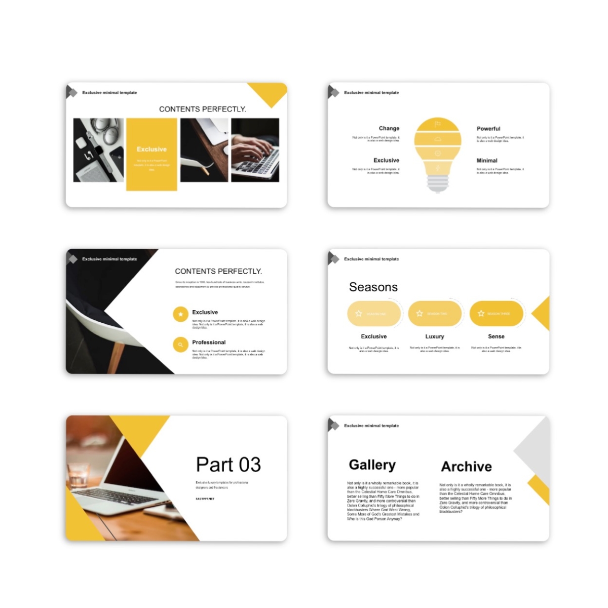Google Slides-Black Yellow Business Presentation Template