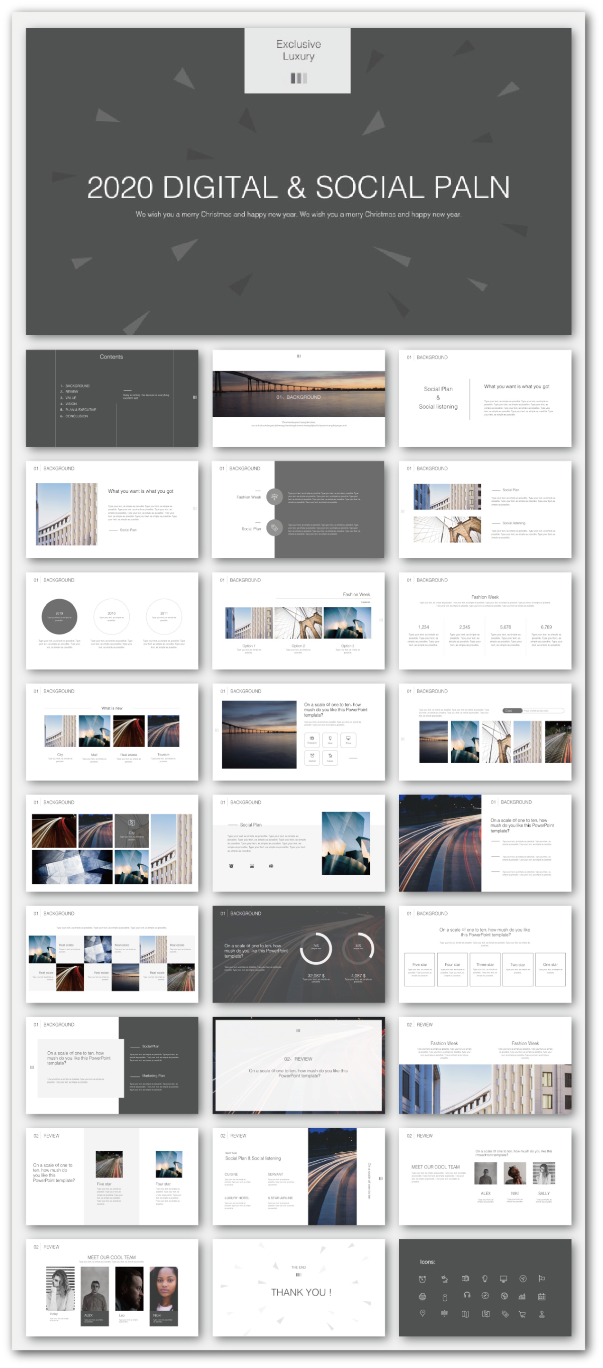 Google SlidesBusiness Social Plan Presentation Template Original and