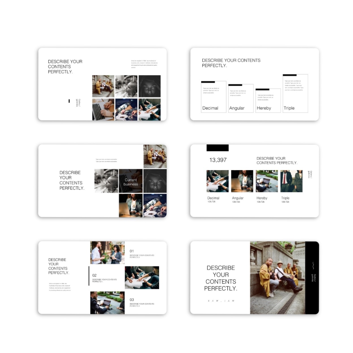 Photo Layout Presentation Template