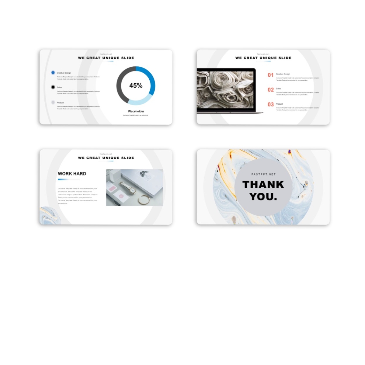 Google Slides-Blue Gray Business Report PowerPoint Template