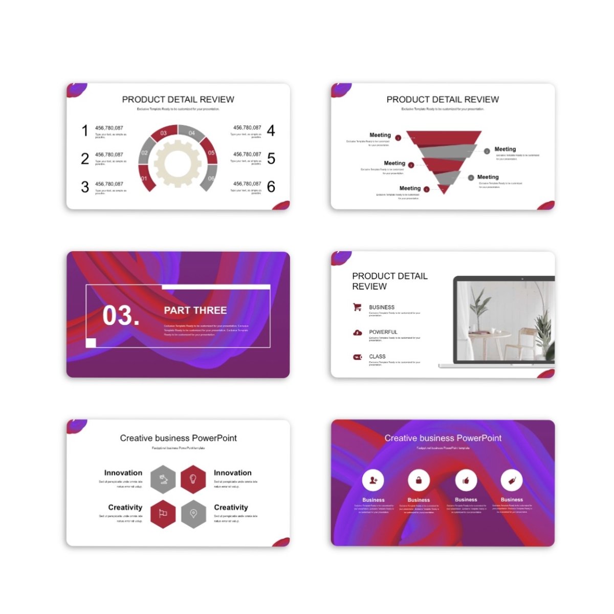 Art & Eye-catching Business Report PowerPoint Template