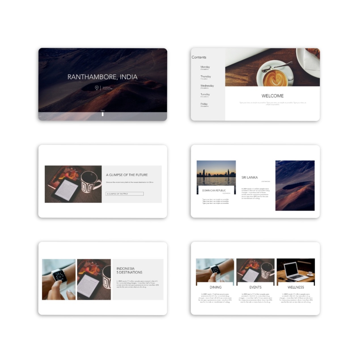 Clean Photo Layout Presentation Template