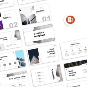 Clean White Business Report PowerPoint Template