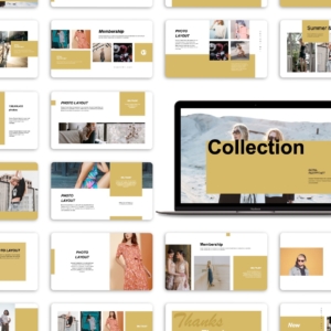 Art & Fashion Minimal Design PowerPoint Template