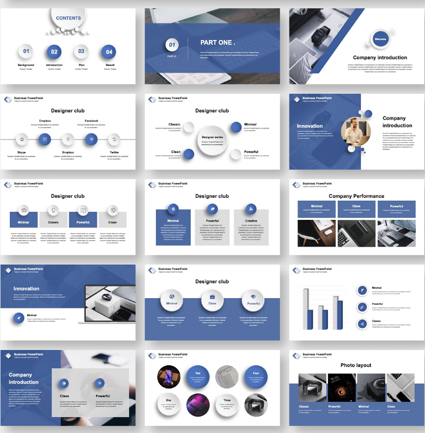 template presentation business plan