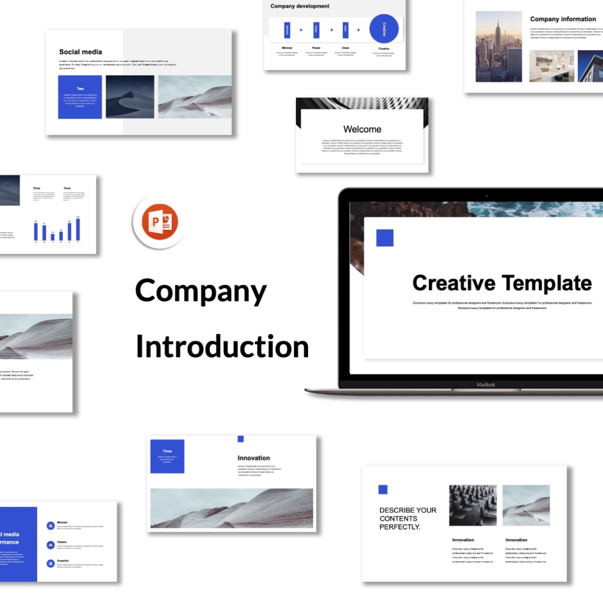 A Clean Company Introduction Presentation Template