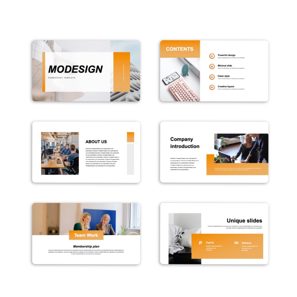 Minimal Corporate Professional PowerPoint Template – Original and High