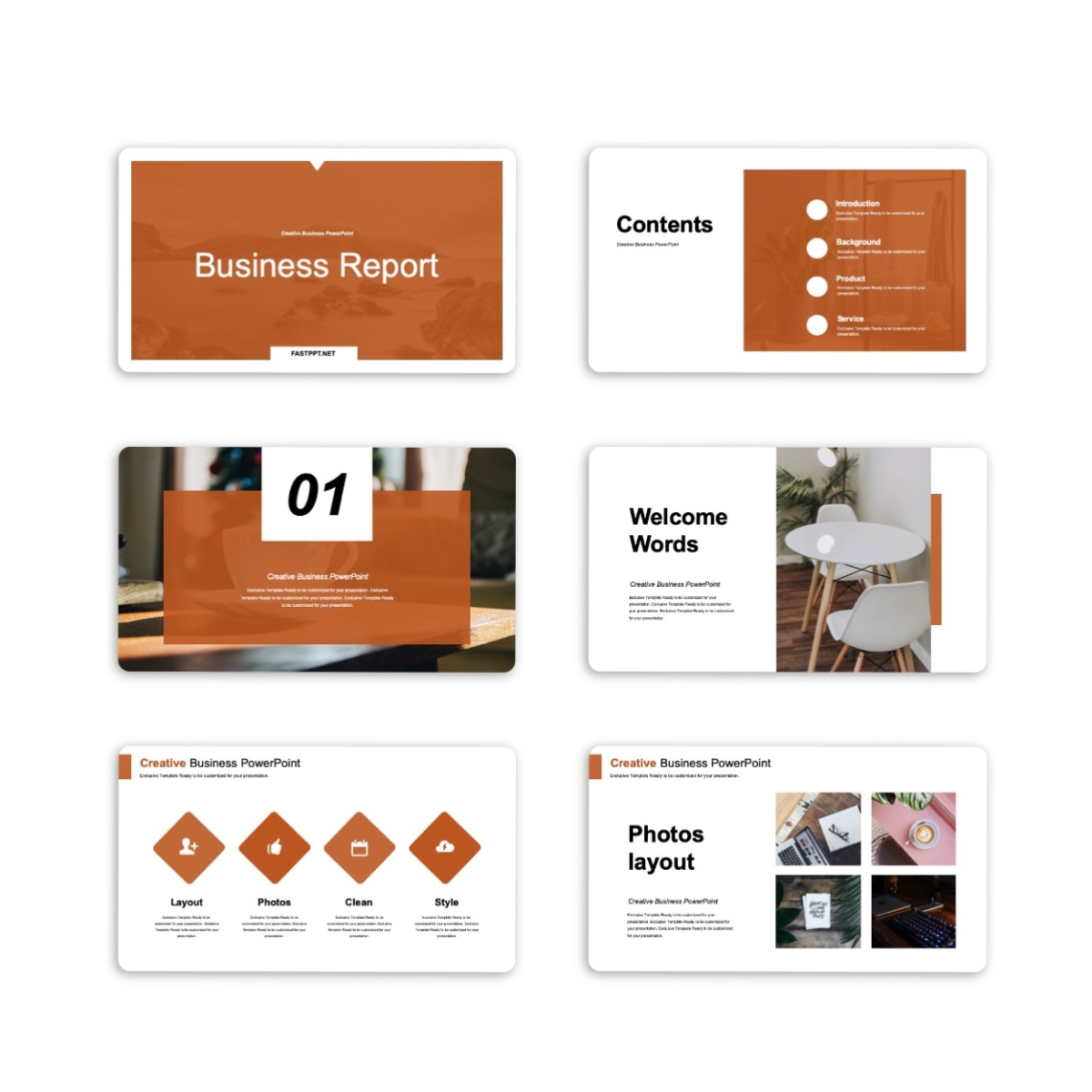 Brand Pro Project Report Presentation Template