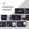 Dark Version Business Report Presentation Template