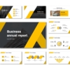 Black Yellow Annual Report Presentation Template