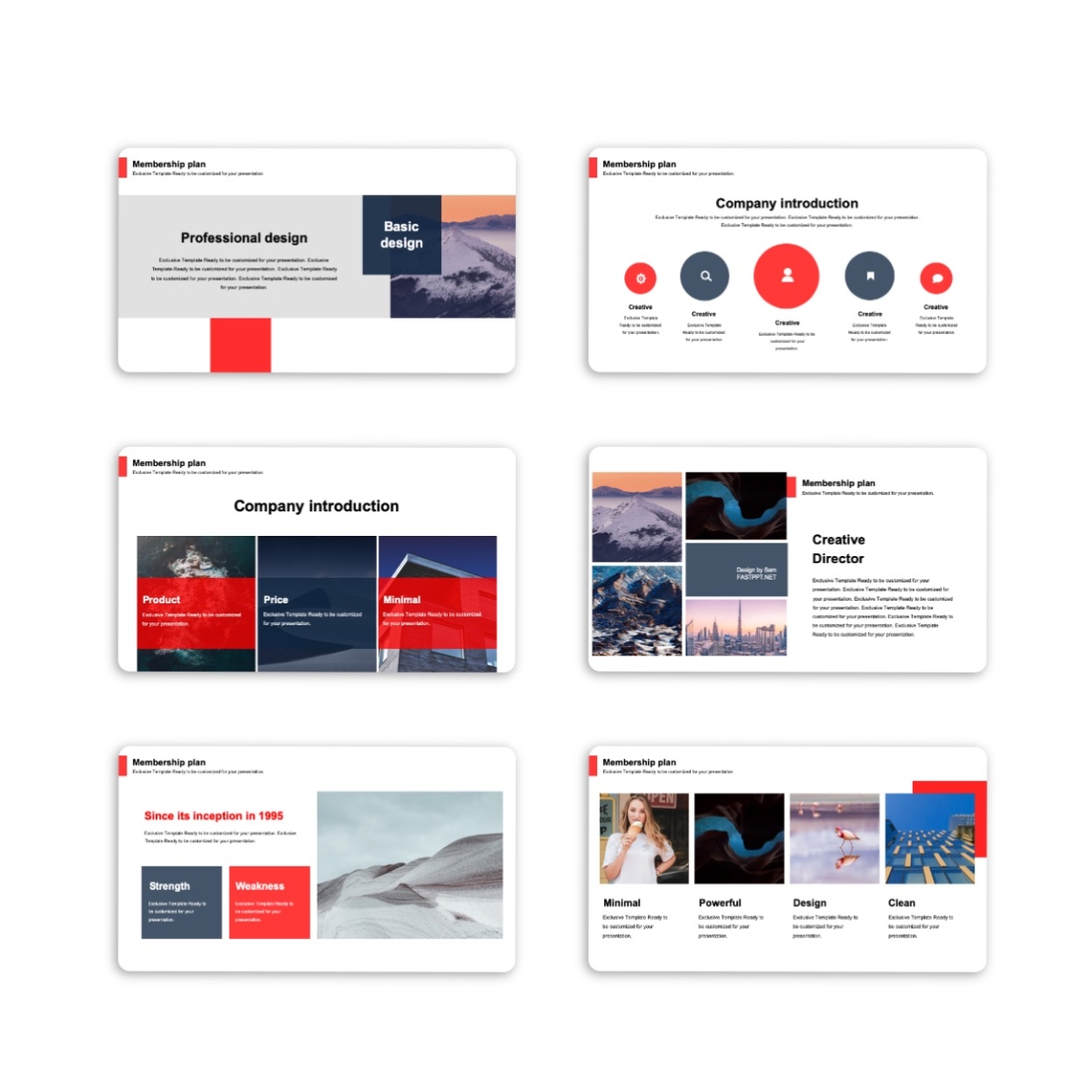 Google Slides-Beautiful Business Creative Report Presentation Template