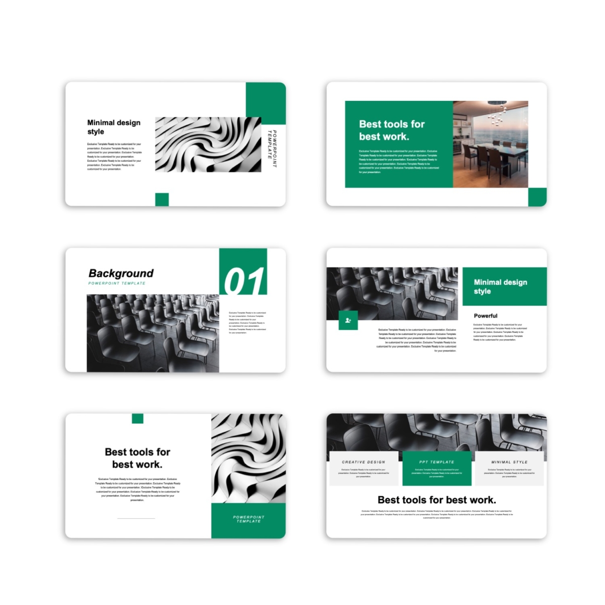 4 in 1 Art Business Report Presentation Template