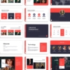 Business Plan Red Theme Presentation Template
