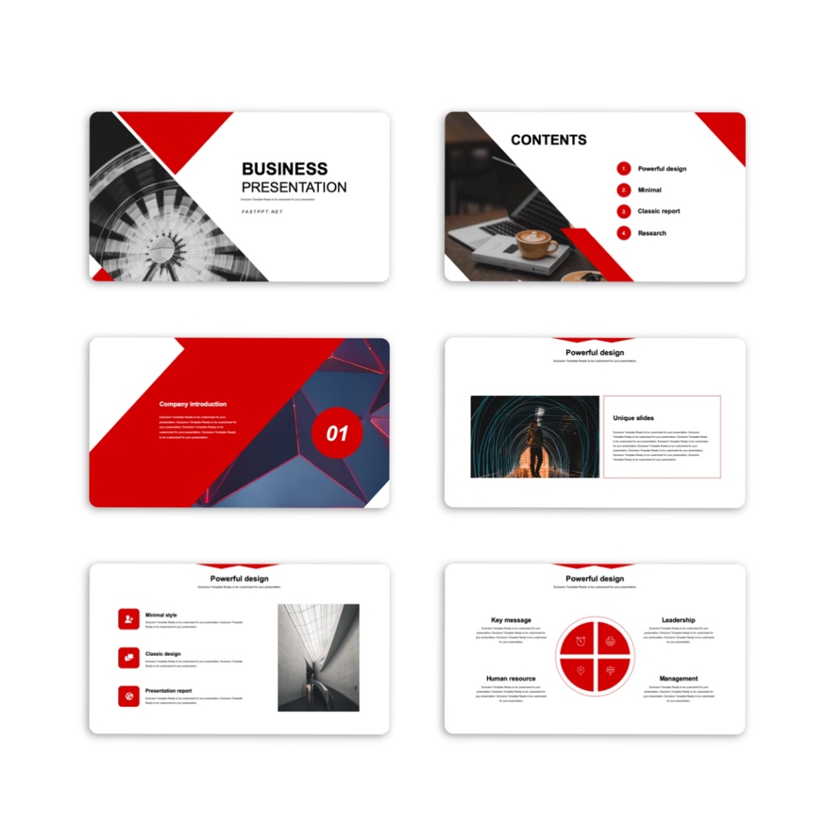 Google Slides-3 in 1 Simple & Powerful Report Presentation Template