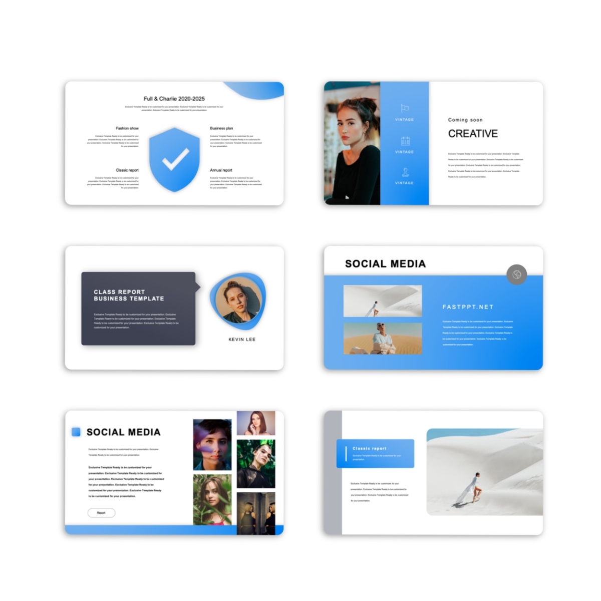2 in 1 Business Plan & Report Presentation Template
