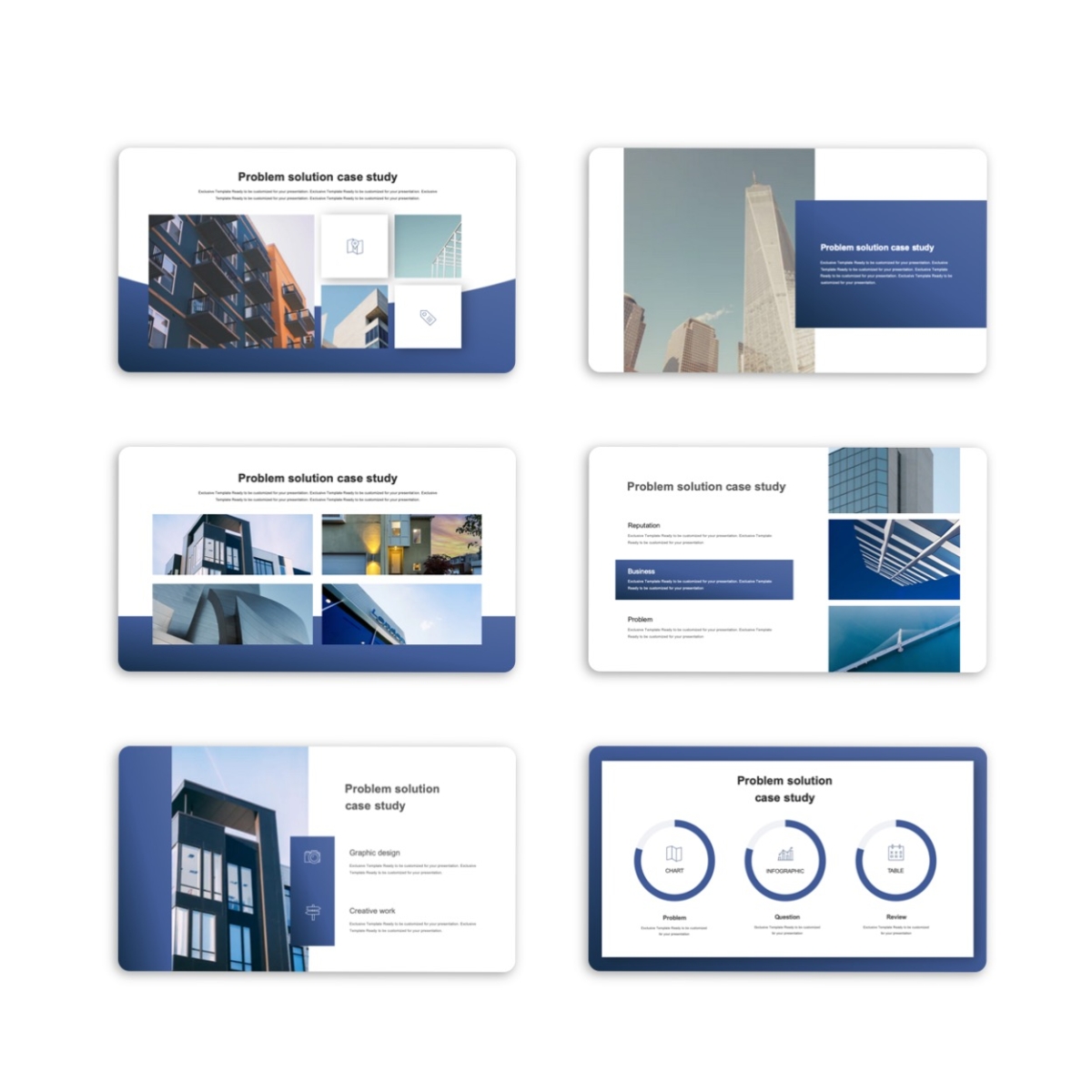 Google Slides-Cool & Modern Blue Business Presentation Template