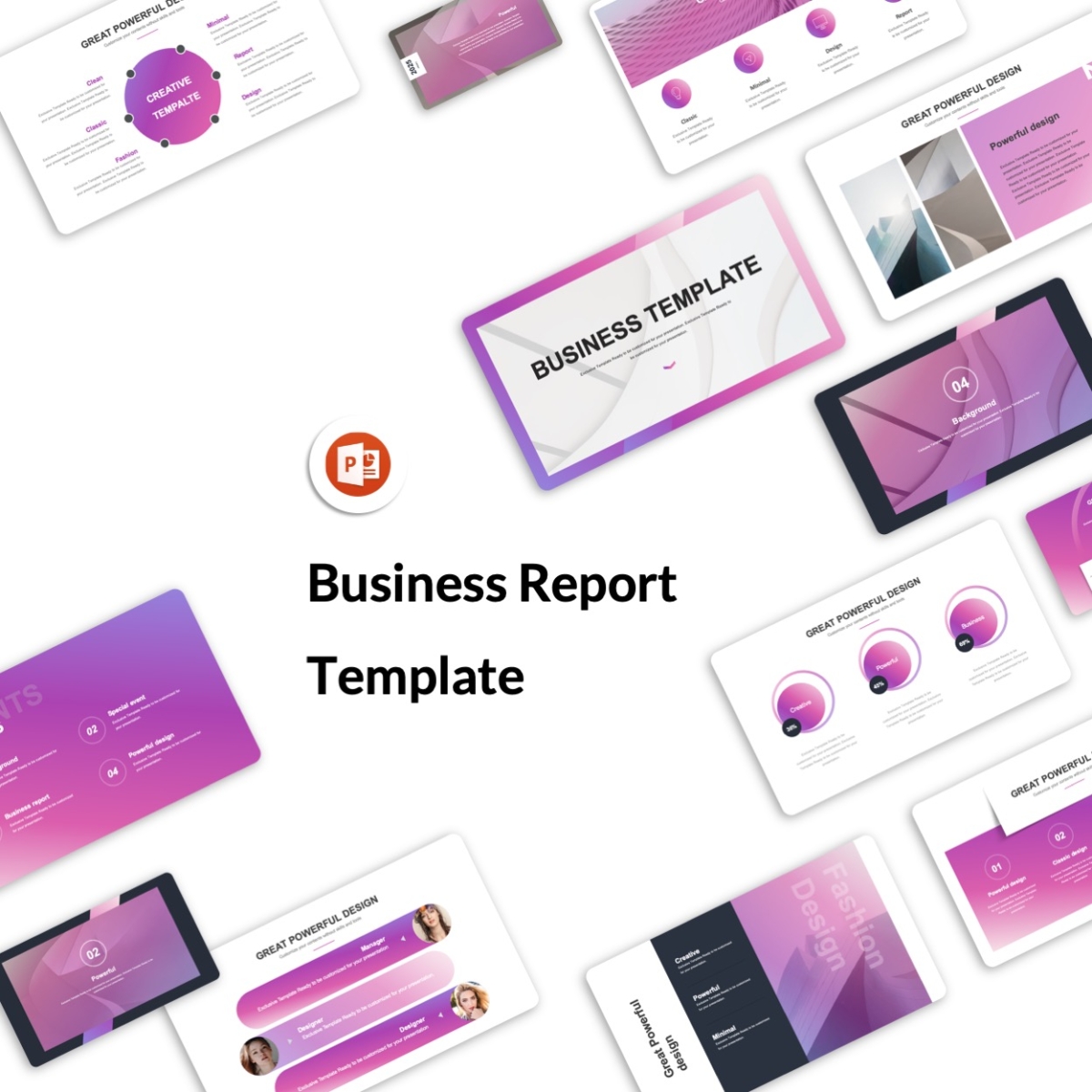 A Business Report & Creative Presentation Template