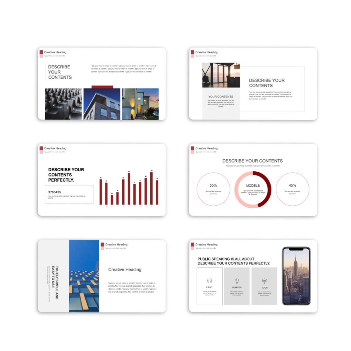 Creative Project Report PowerPoint Template