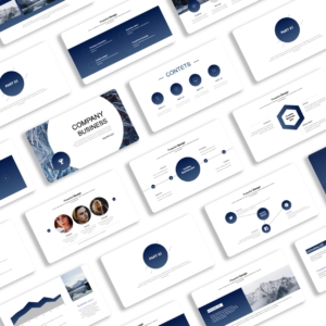 Cold Blue Minimal Presentation Template