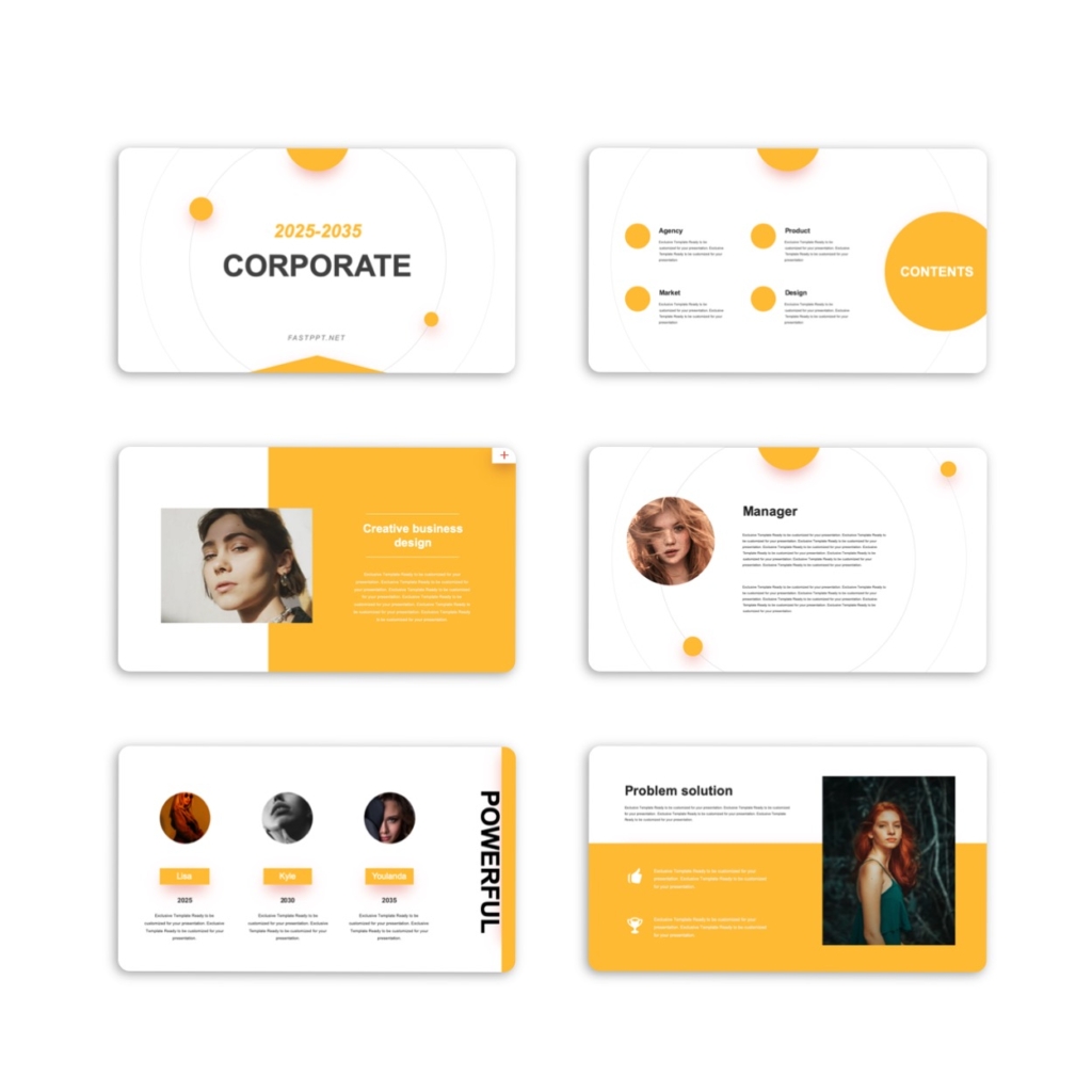 Clean Modern Design Report Presentation Template – Original and High ...
