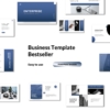 2 in 1 Blue & Gray Business Presentation Template