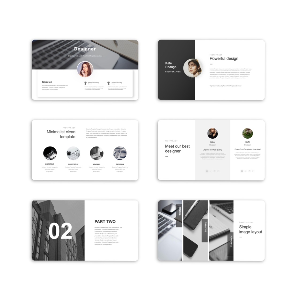 Black & White Useful Business Plan PowerPoint Template