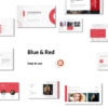 2 in 1 Blue and Red Creative PowerPoint Template