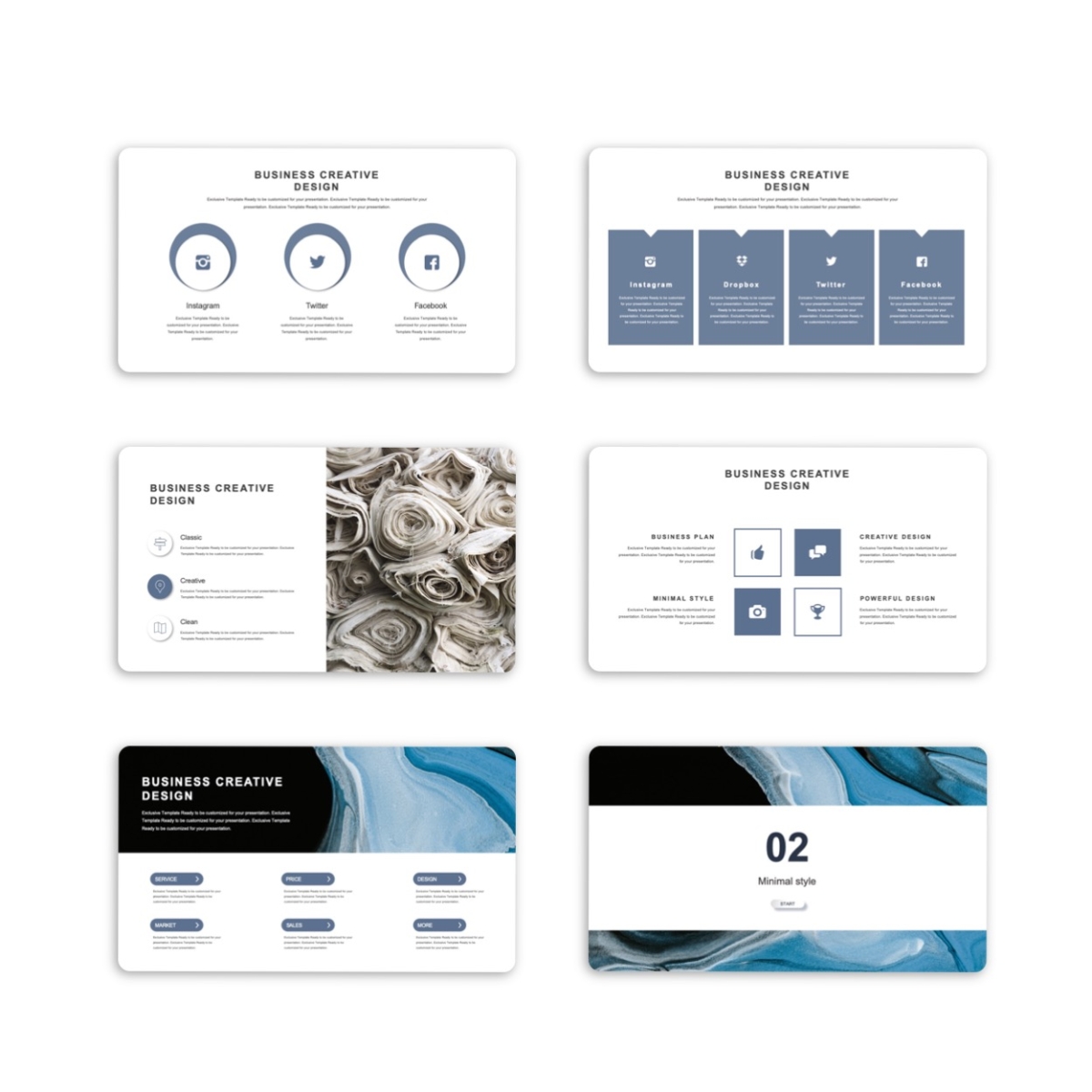 Annual Report Business Report Presentation Template