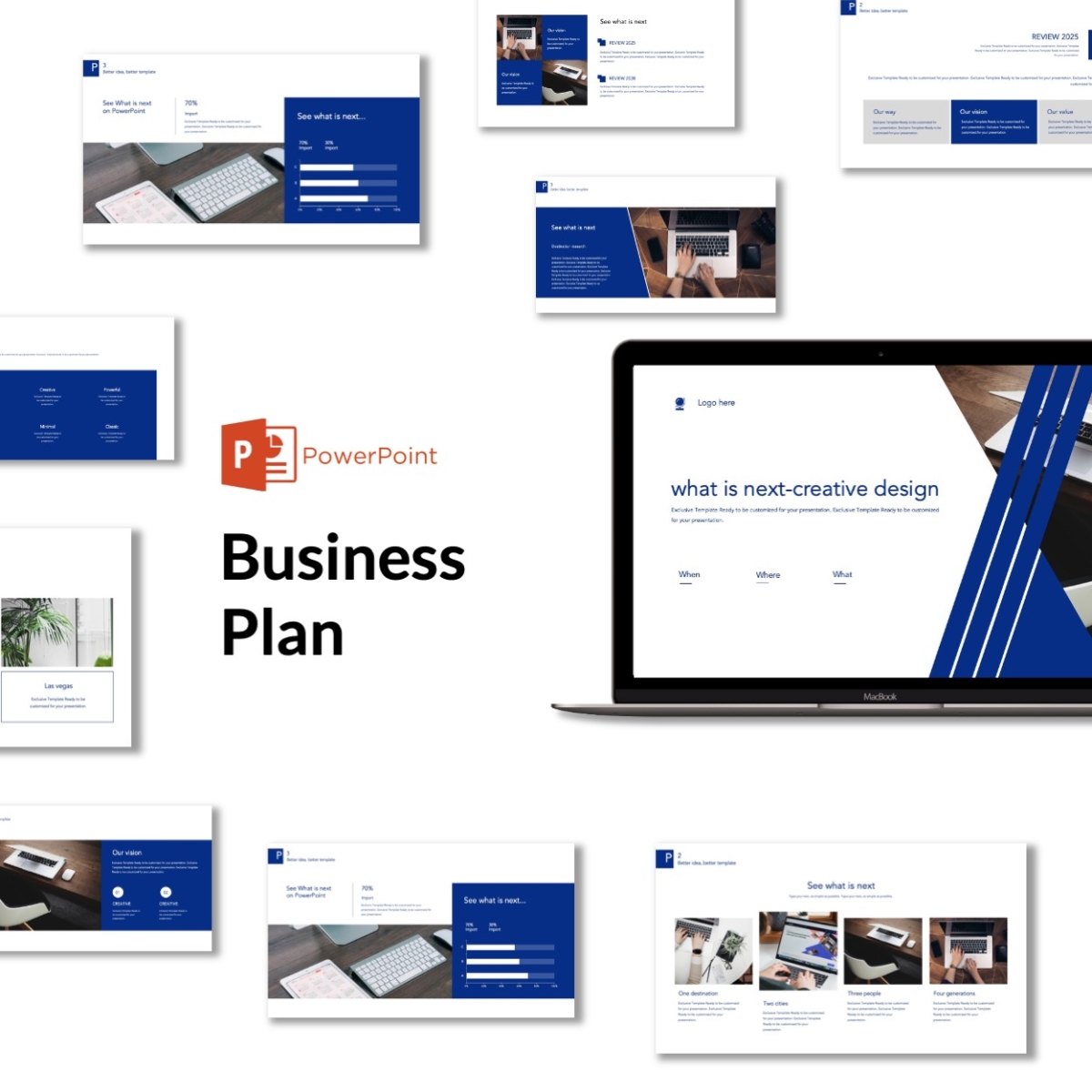 Blue Creative Design Premium PowerPoint Template