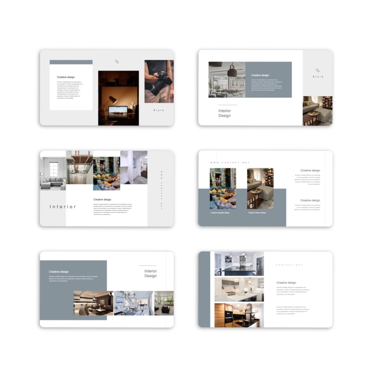 Google Slides-Creative Modern Interior Design PowerPoint Template