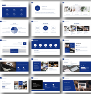 Blue Creative Design Premium PowerPoint Template