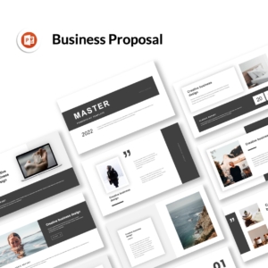 Black white Minimalist PowerPoint templates