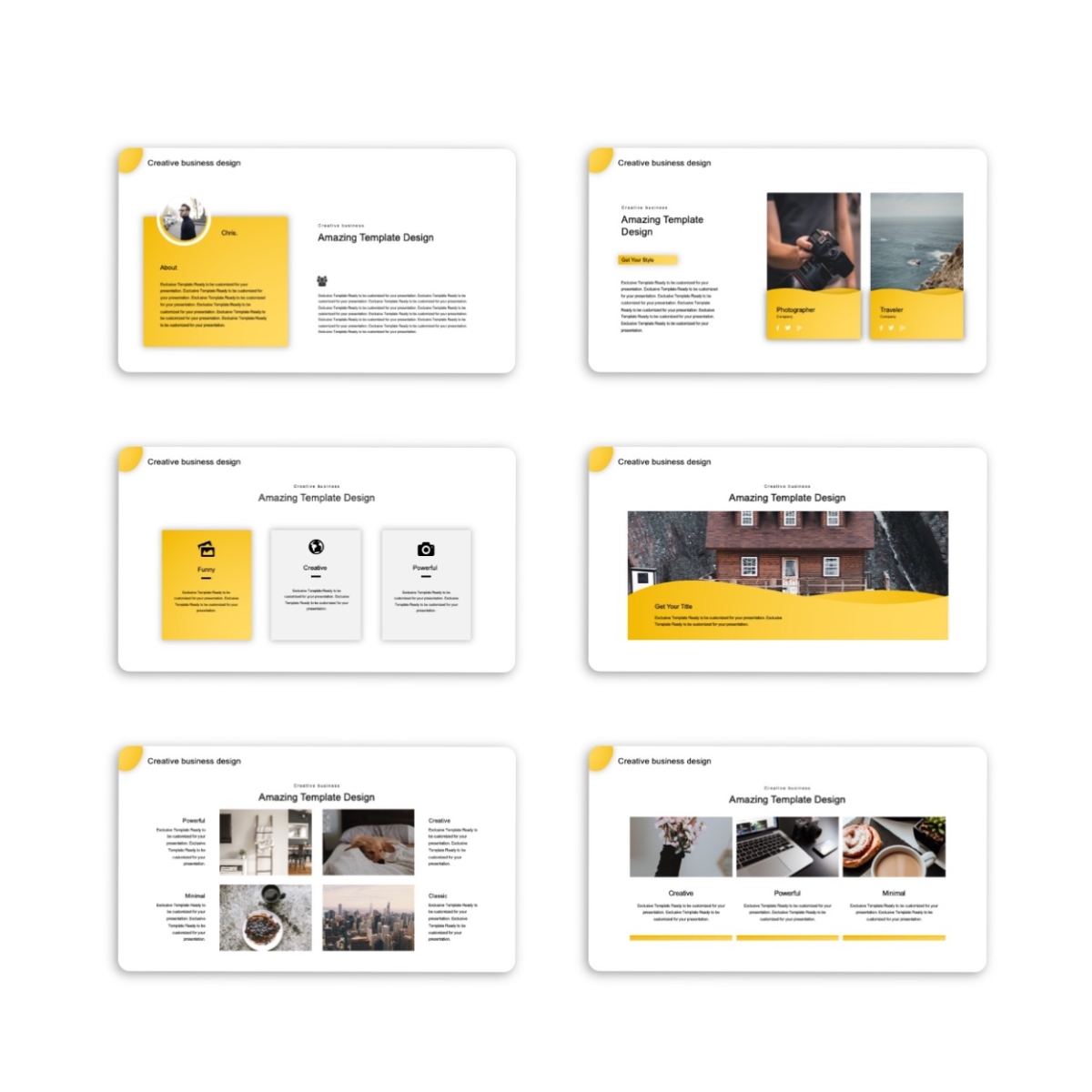 Beautiful Business Creative Design Presentation Template
