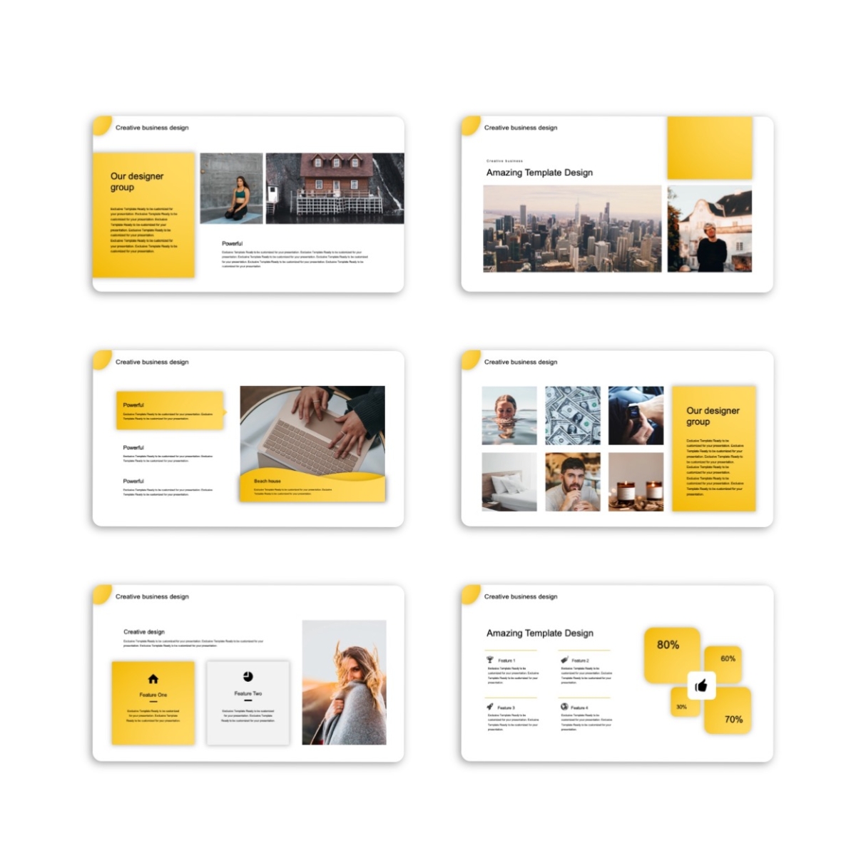 Beautiful Business Creative Design Presentation Template