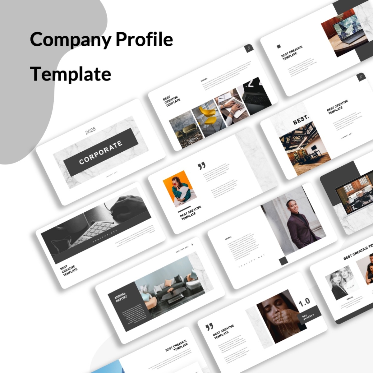Black Marble Company Profile Template