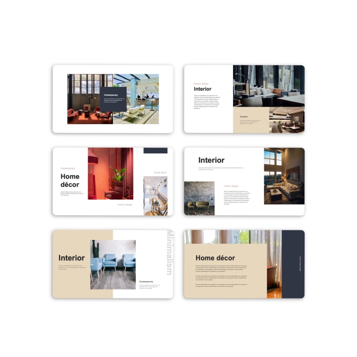 Google Slides-Creative Interior Project Presentation Template