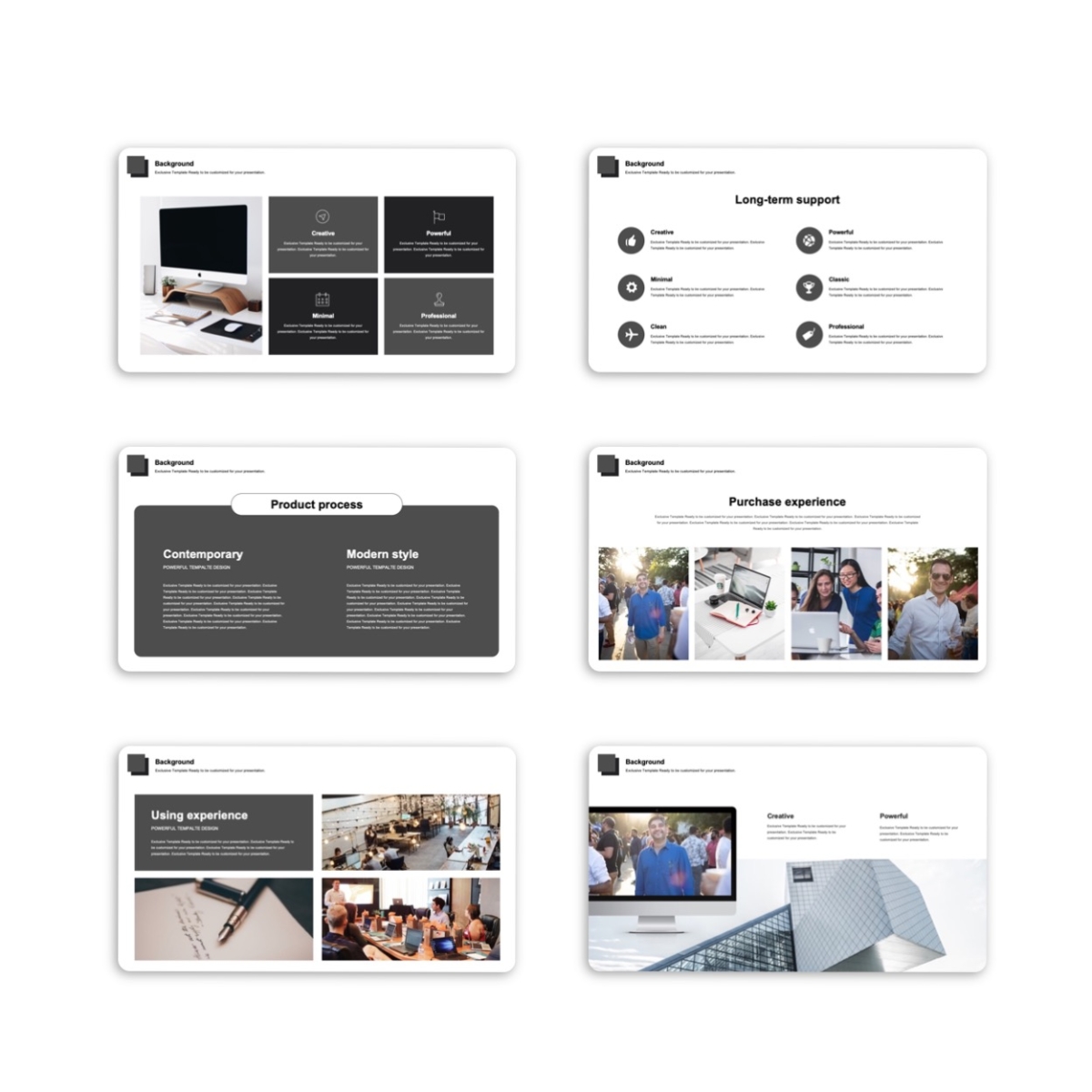 Google Slides-Creative Corporate Annual Project Report Template