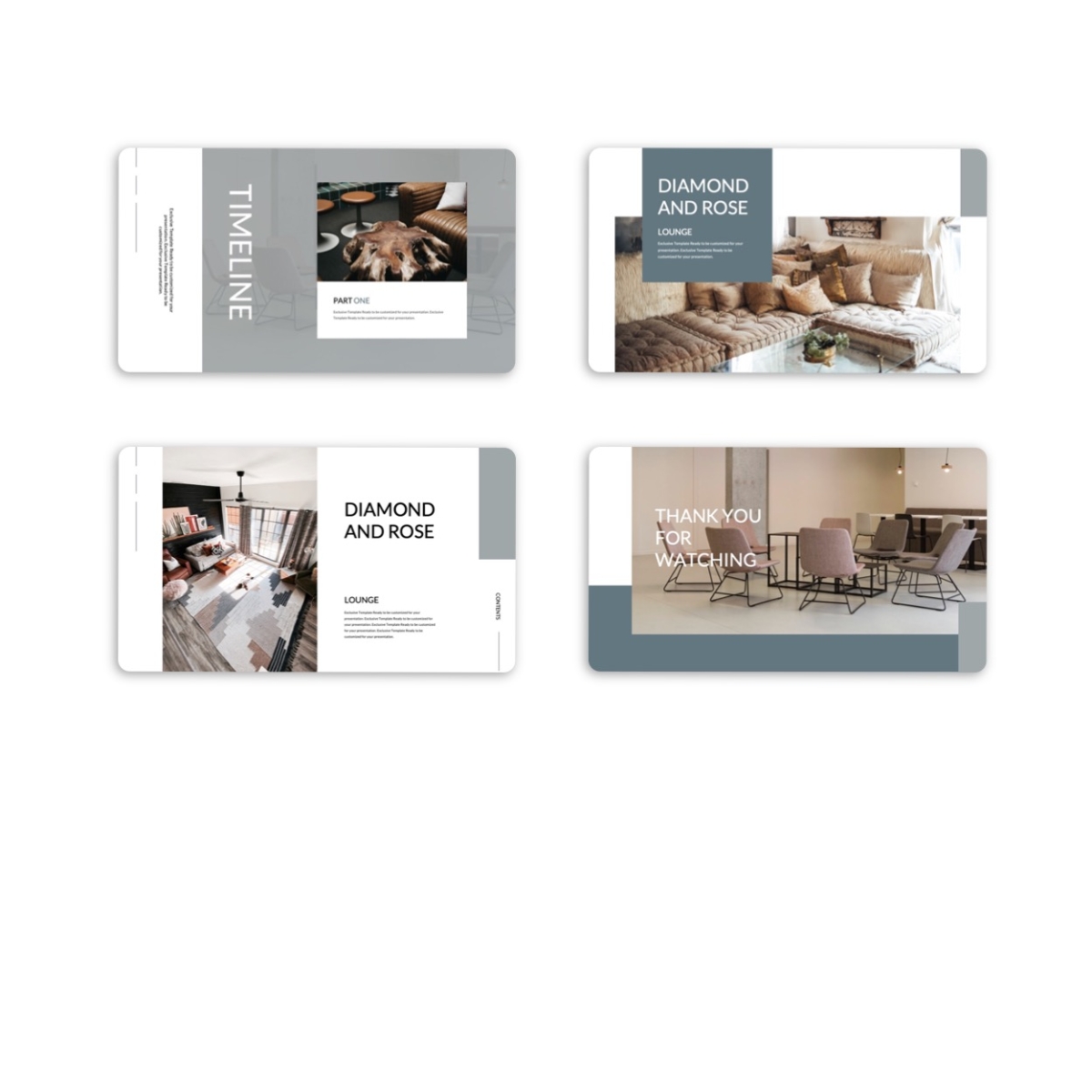 Google Slides-Clean Modern Interiors Design Presentation Template
