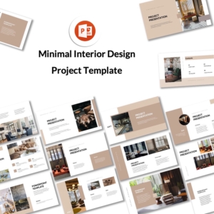 Interior design powerpoint template-presentation template